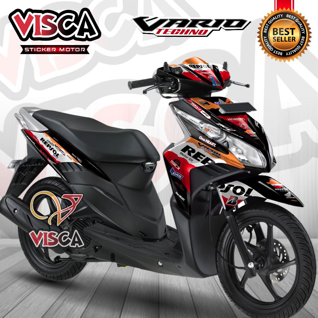 Decal Vario 110 Techno Full Body Stiker Vario 110 Techno Full Body Striping Vario 110 Techno Variasi