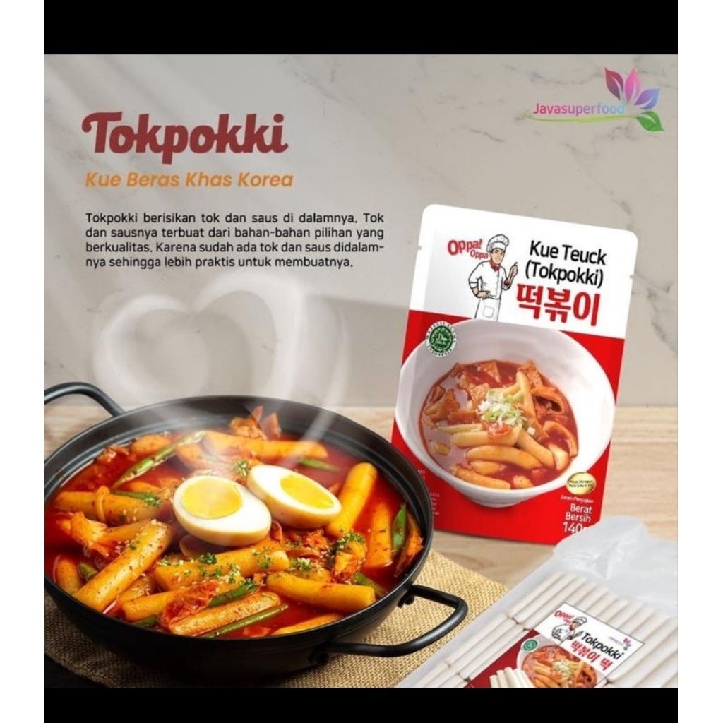 

OPPA TOPOKKI/Ttteokbokki/KUE TEUCK/ KUE BERAS KOREA HALAL 140 GR