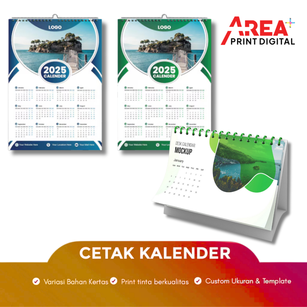 

Kalender Meja Dinding Custom Multiple Model Full Color Murah Cepat