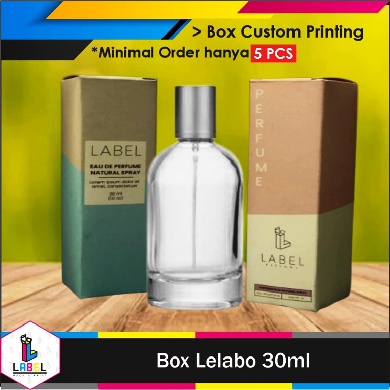 

Dus Packaging / Box Parfum Lelabo 30ml Custom Desain 4x4x9.7cm - Full print