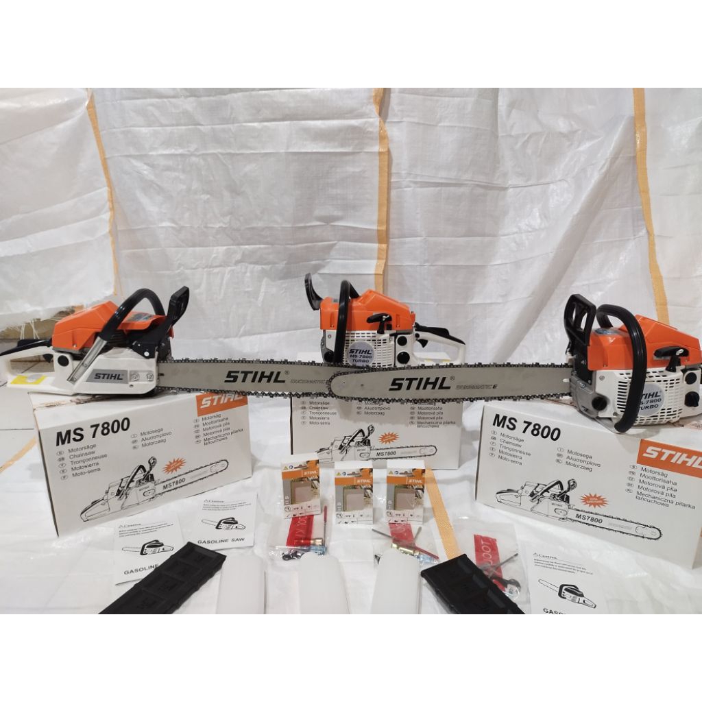 Stihl Gergaji Mesin Chainsaw Ms7800 Turbo Bar 22Inch