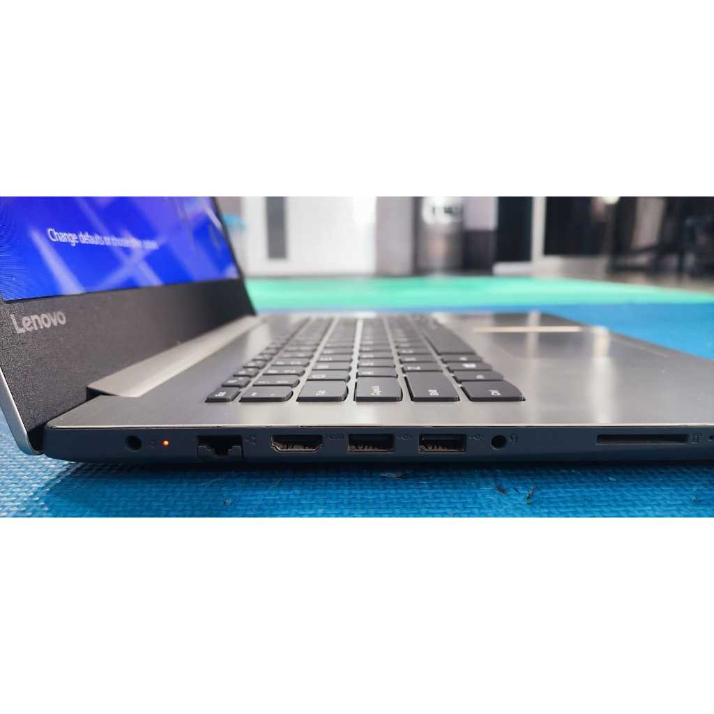Laptop Lenovo Ideapad 330 -14AST  Second Bekas Pakai Warna Abu Minus Tampilan Volume Tidak Bisa Hila