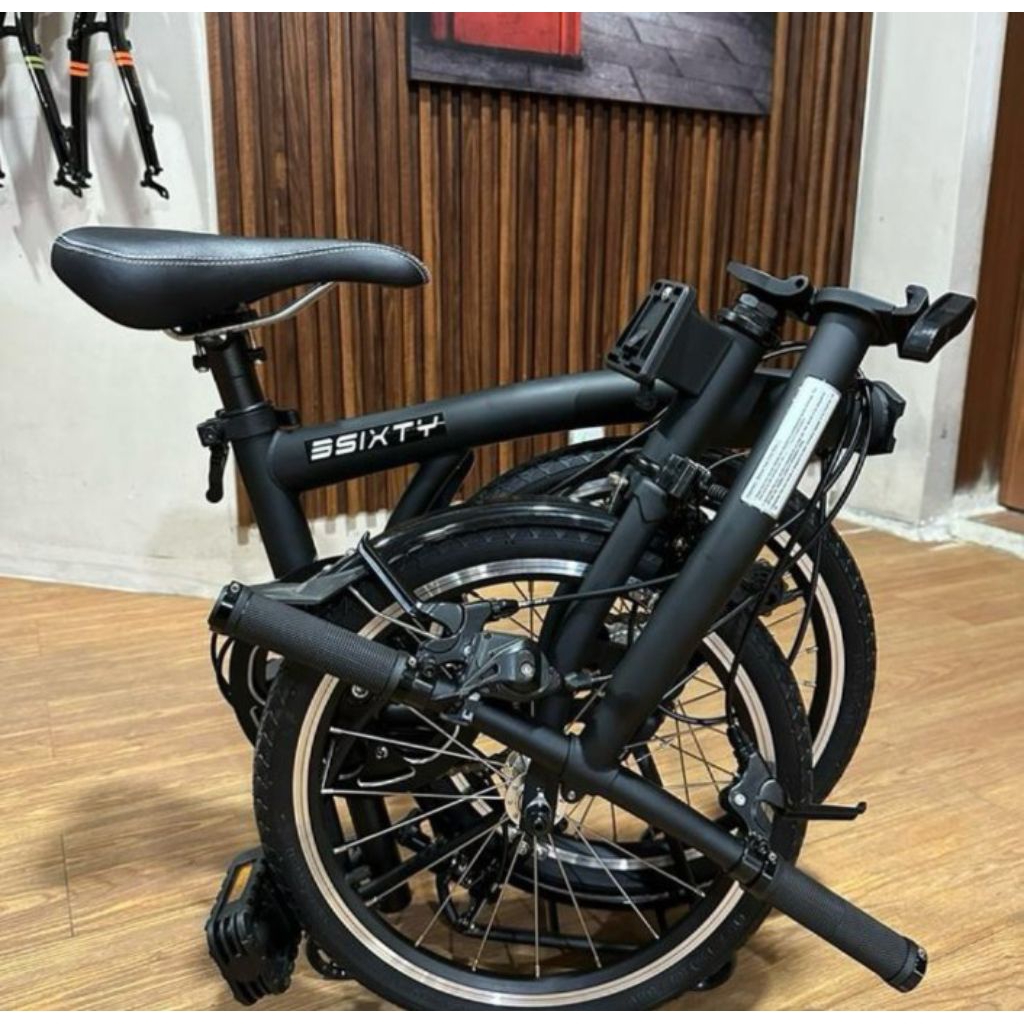 3sixty hitam folding bike sepeda lipat