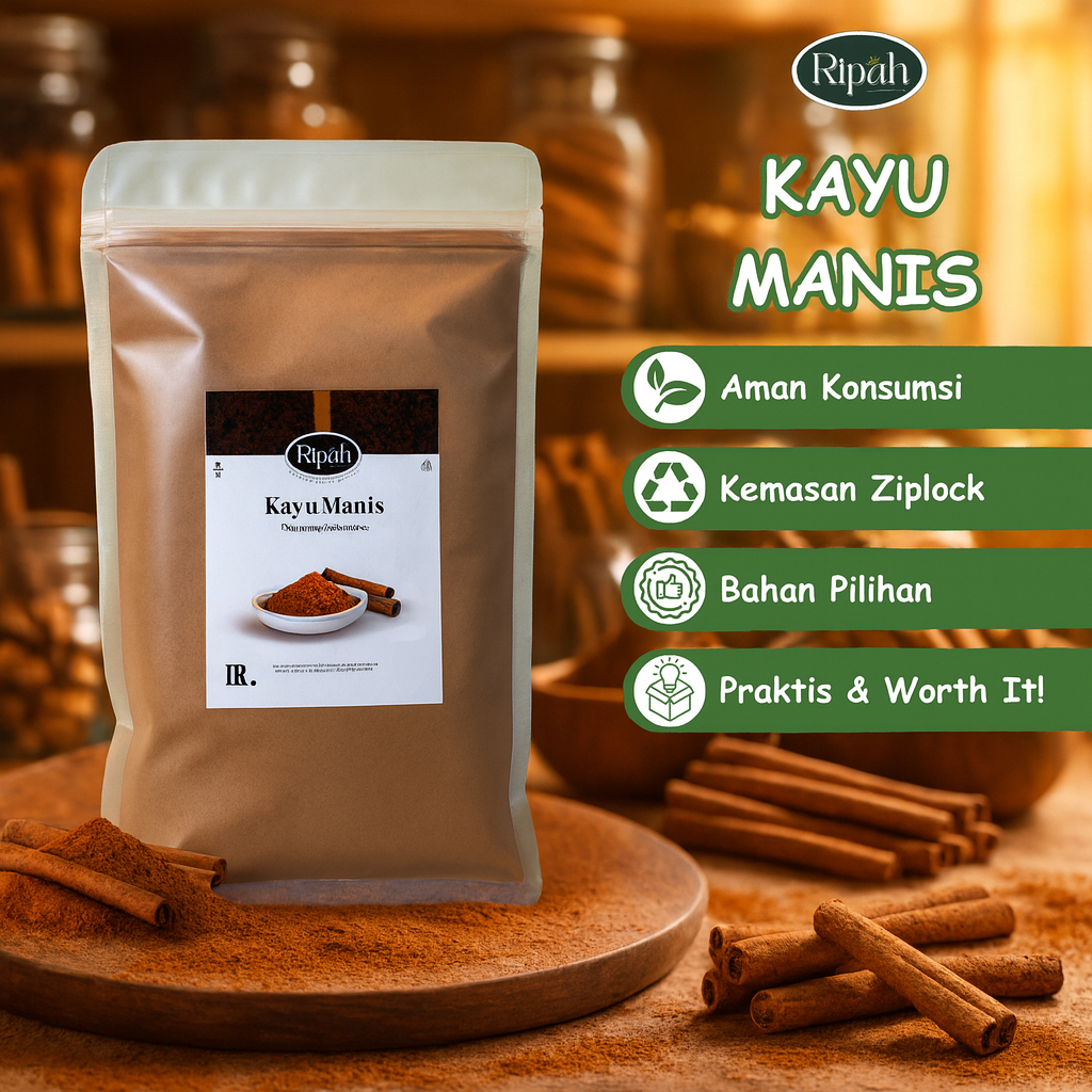 

60gr Kayu Manis Bubuk / Ground Cinnamon / Rempah / Ripah Rempah PREMIUM QUALITY