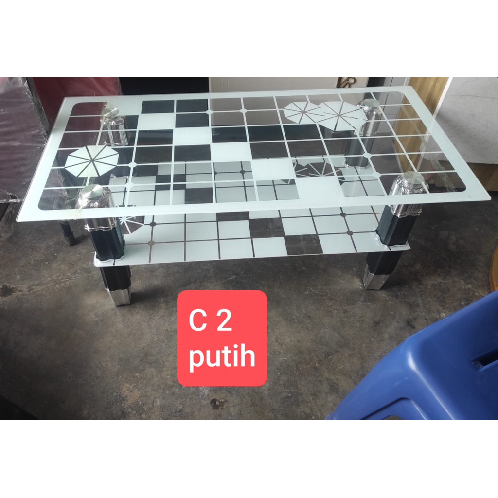 Meja Ruang Tamu Kaca Minimalis