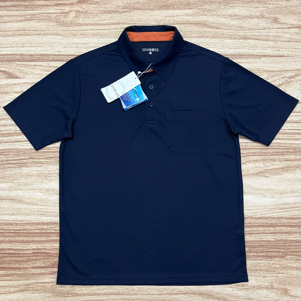 [BNWT] Polo Dryfit UNIBOS Coolon Navy Blue (M)