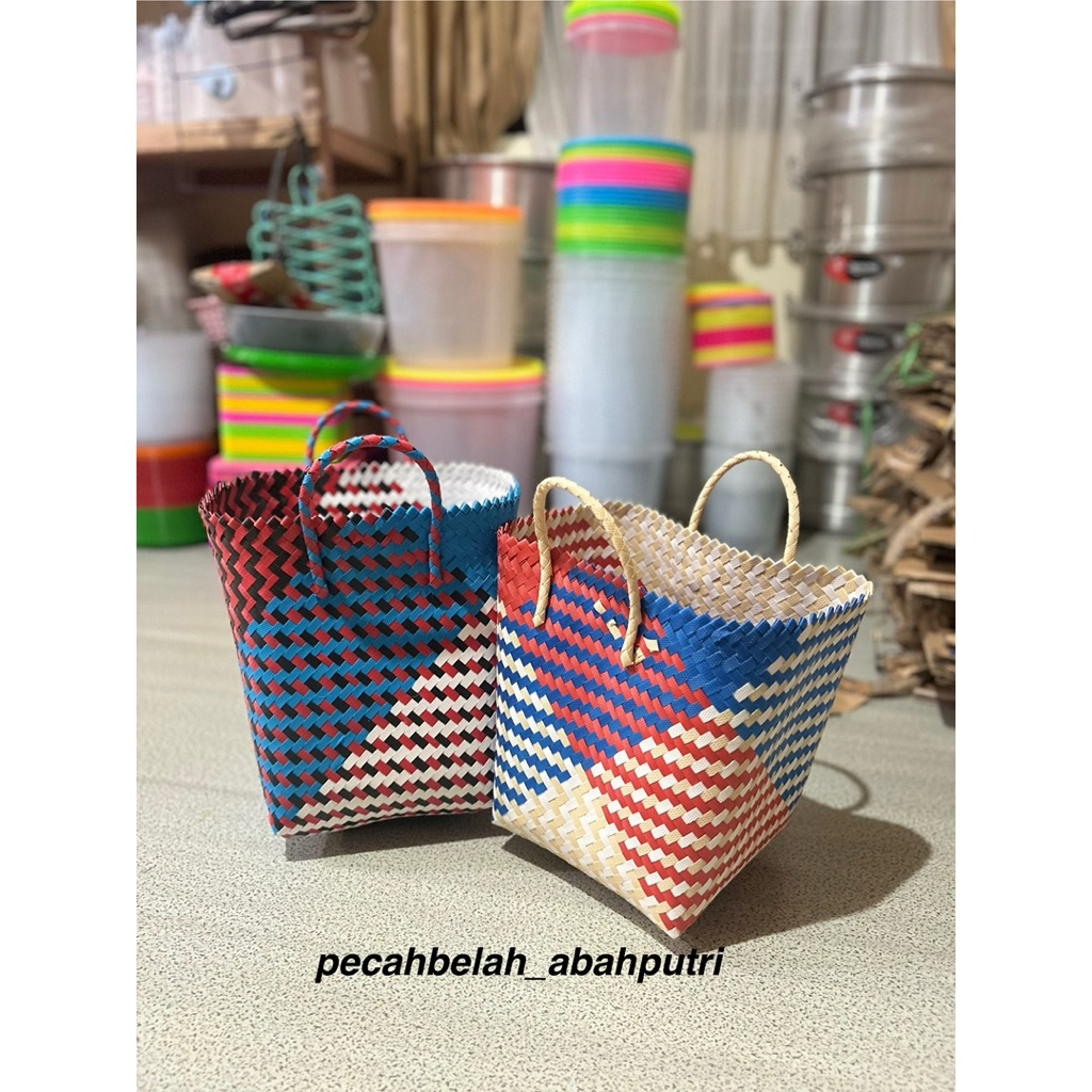 Tas anyam / tas belanja / tas pasar / tas belanja tradisional //BAKUL Belanja