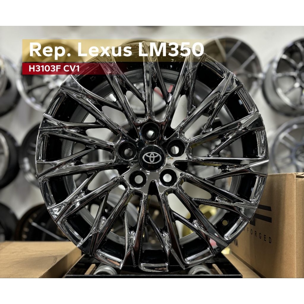 velg mobil r18 REP LEXUS LM PCD 5X114,3 velg racing ring 18 untuk Toyota kijang Innova Zenix Venture