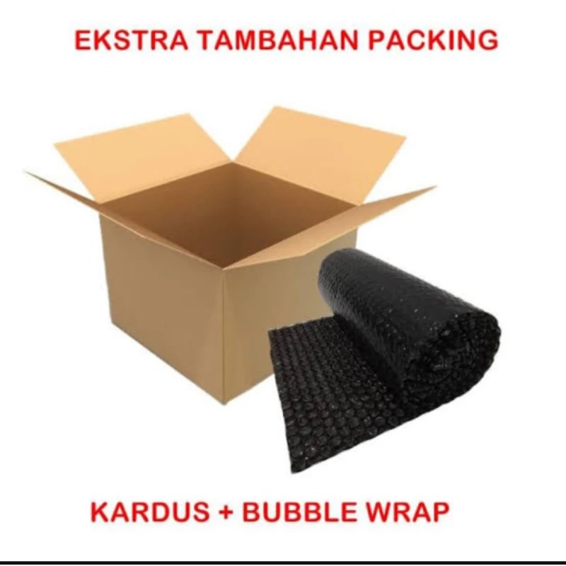 

Tambahan Extra Kardus dan BubbleWrap