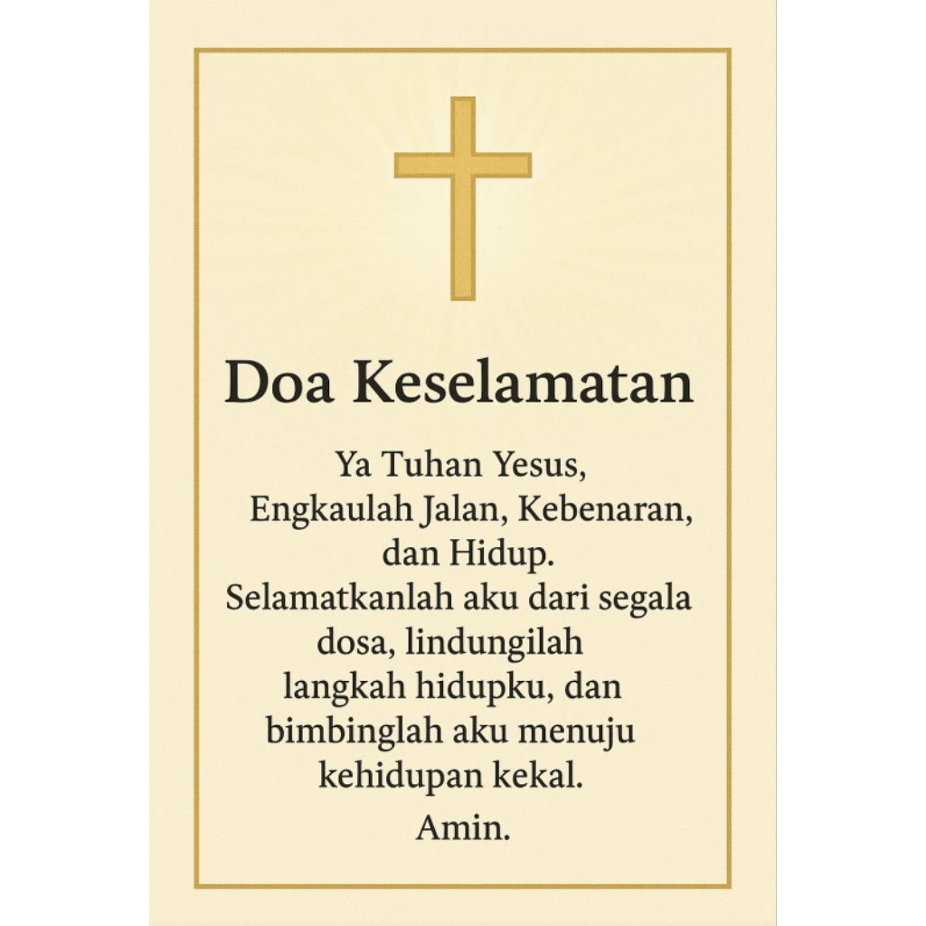 

Stiker Doa 7*6cm cutting