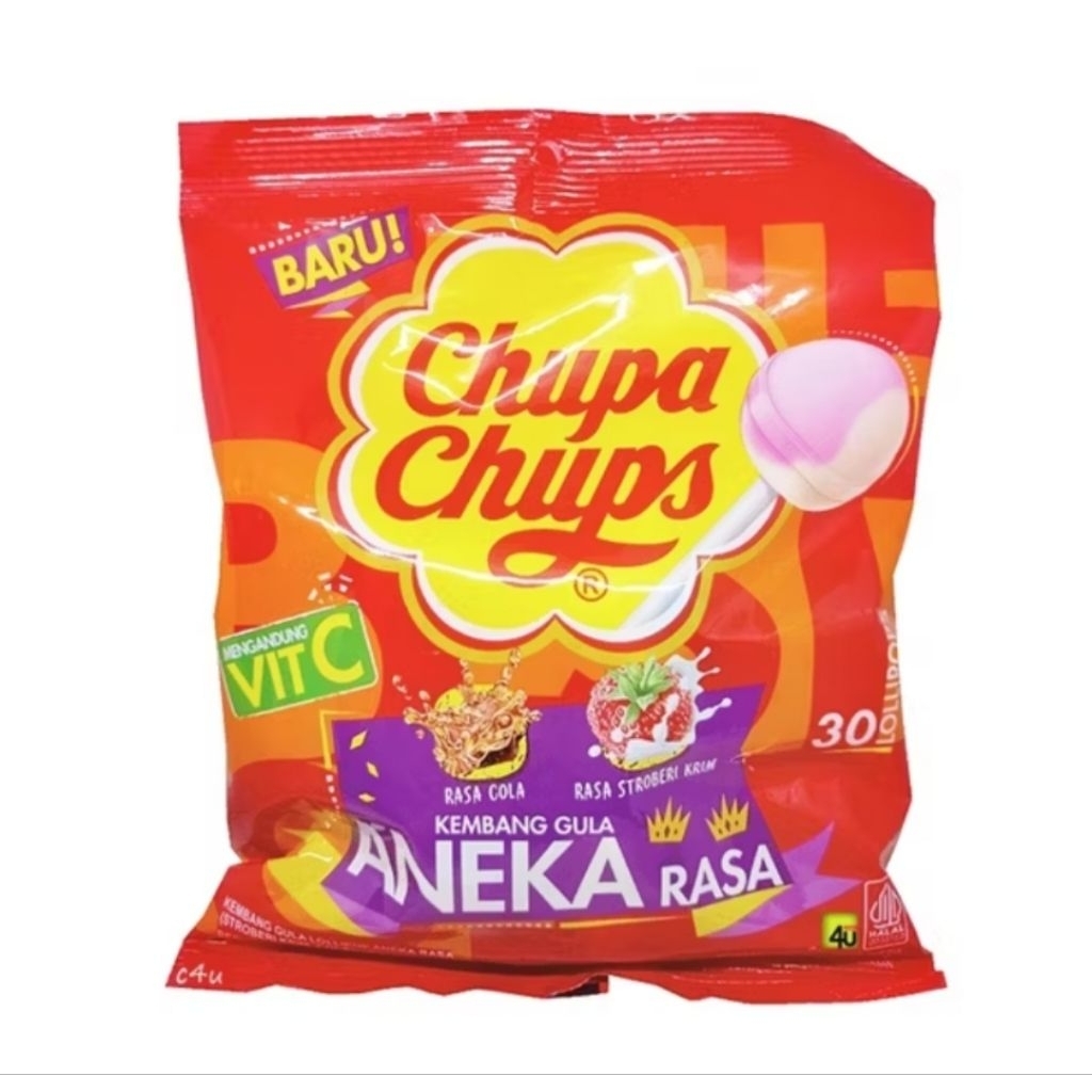 

PERMEN CHUPA CHUPS LOLIPOP BAG DUS (8X30X9g)