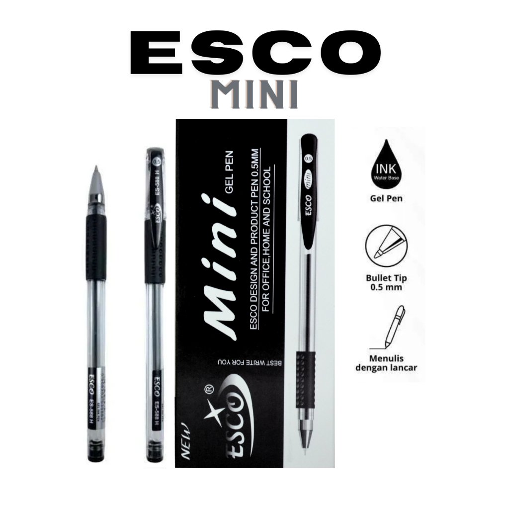 

Pulpen ESCO Mini Gel Pen 0.5mm (PER 3 PCS)