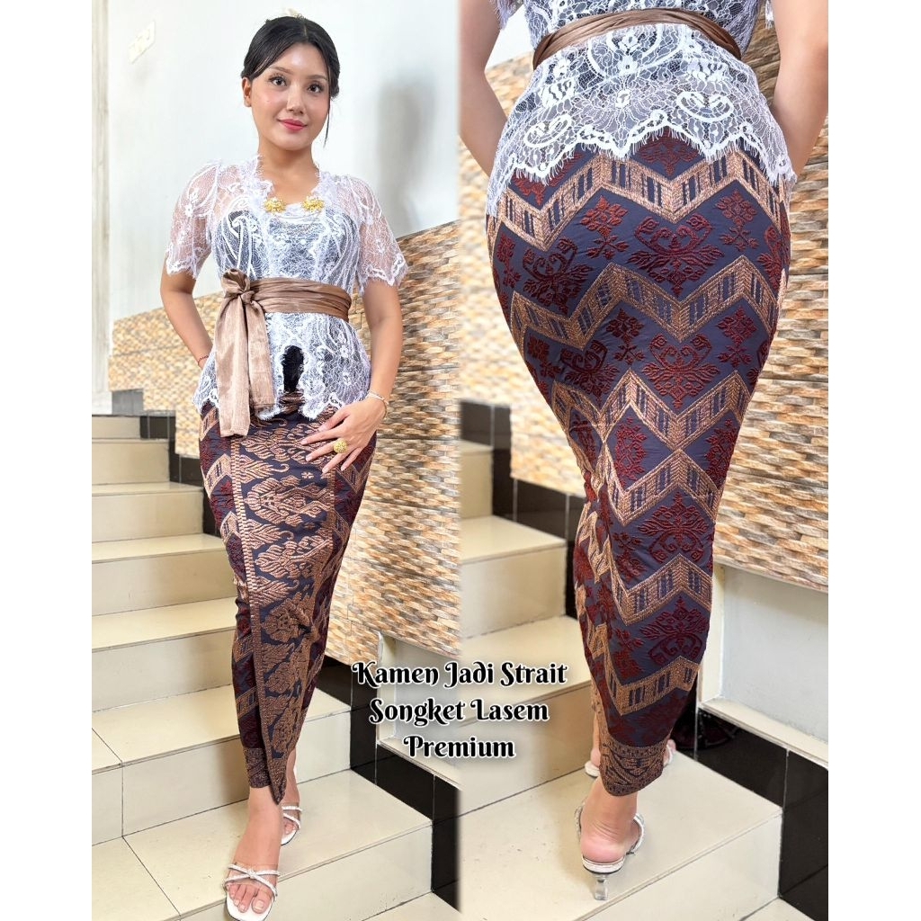 KAMEN JADI BORDIR SONGKET PREMIUM STRECH PRADAMas // ROK BORDIR SONGKET BALI// KAMEN JADI