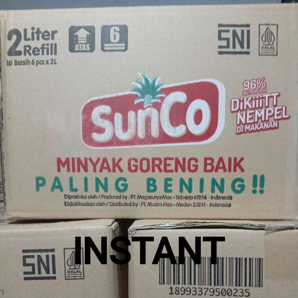 

SUNCO minyak goreng 2 liter instant