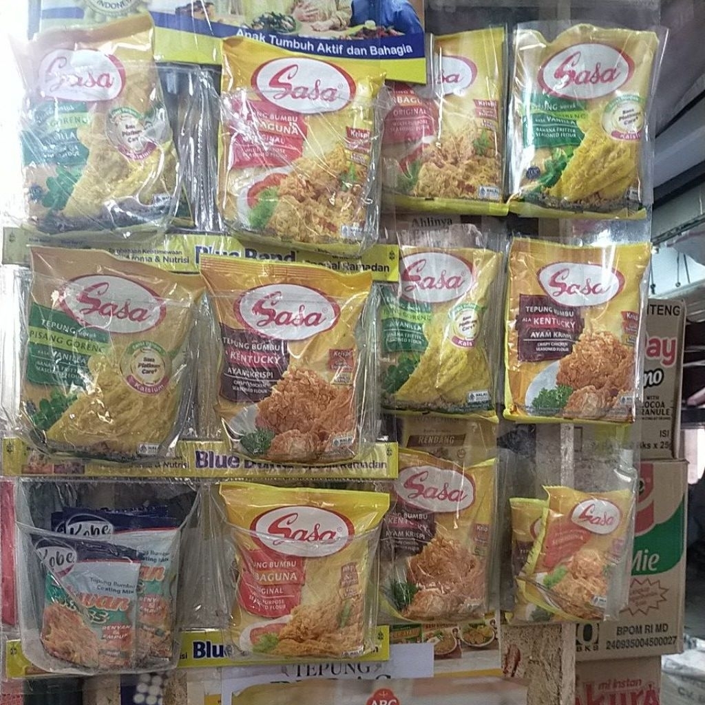 

aneka macam tepung sasa, Kentucky/ bakwan/ original/ pisang/ hot spicy 1 bungkus 200/210/220g