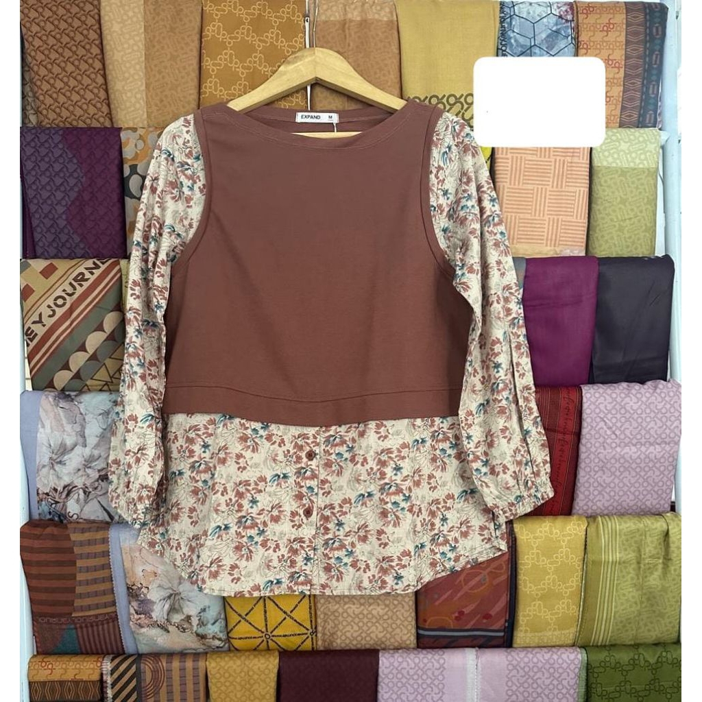 Brown Blouse - EXPAND, Pakaian Wanita