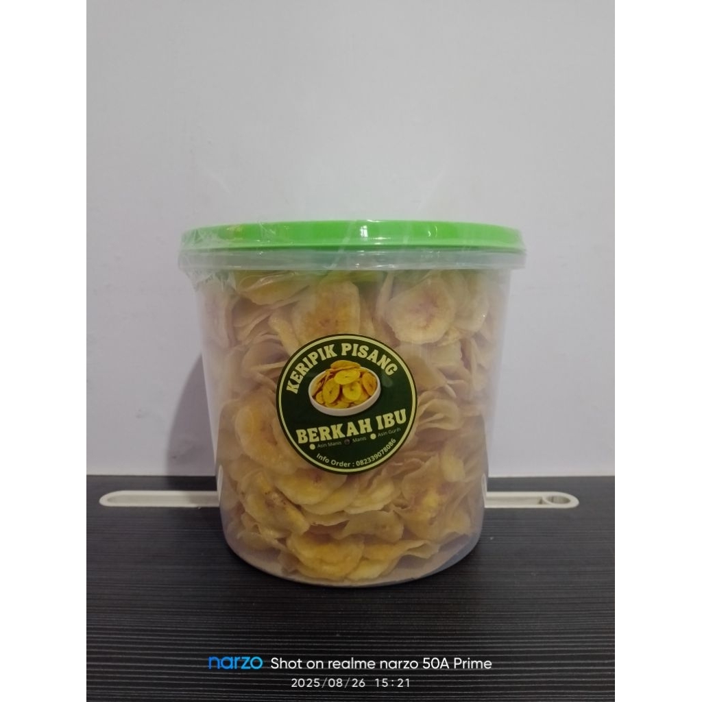 keripik pisang kemasan toples 400gram