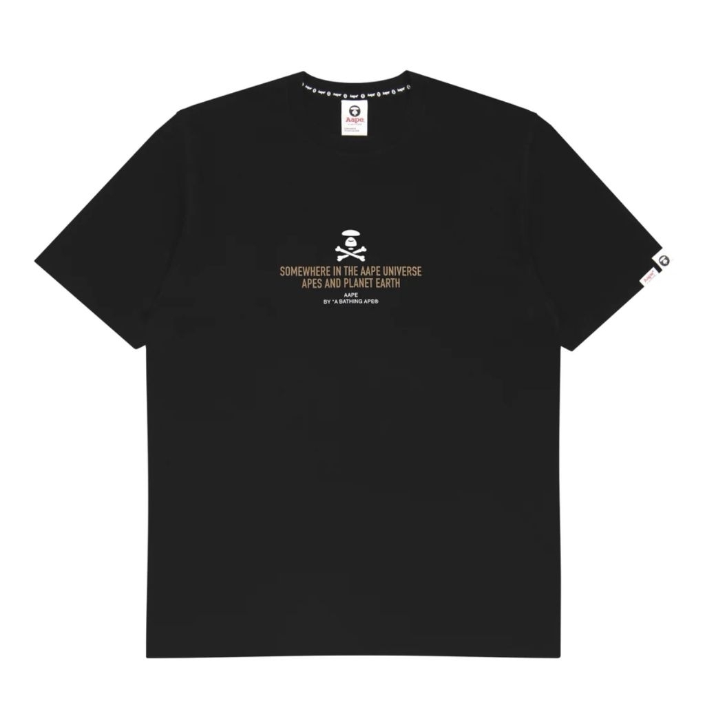 Kaos AAPE Men's Universe T-Shirt in Black Original