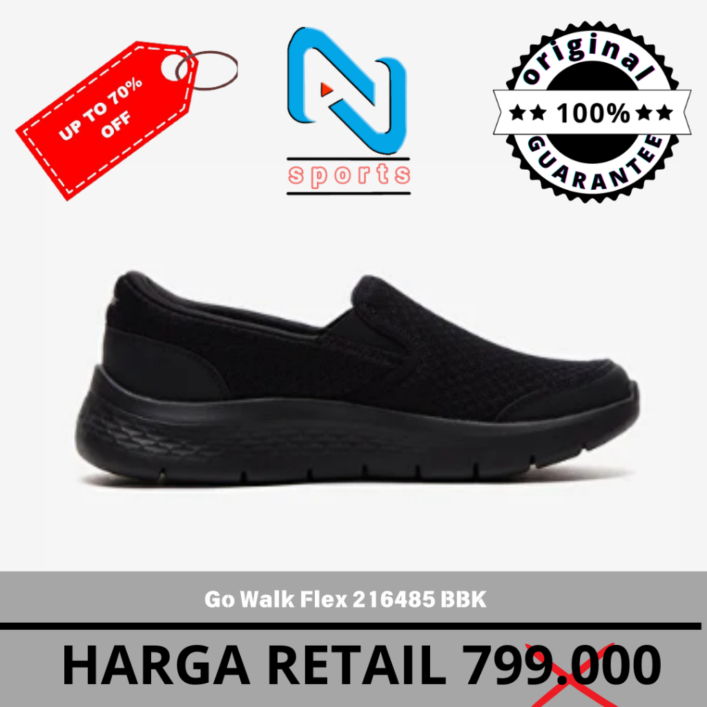 SKECHERS Go Walk Flex MENS 216485 BBK ORIGINAL 100%