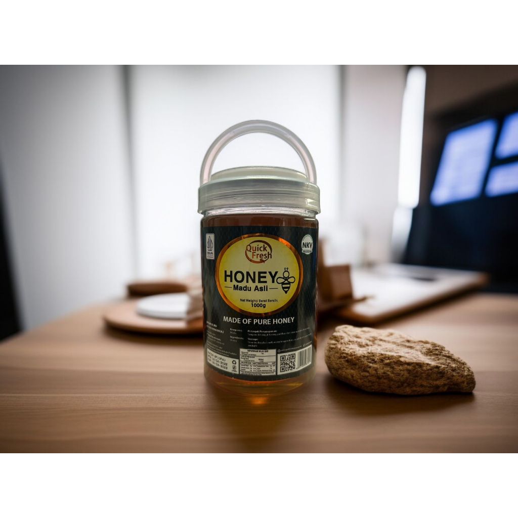 

Madu Murni Asli Quick Fresh Honey 1kg Toples Plastik