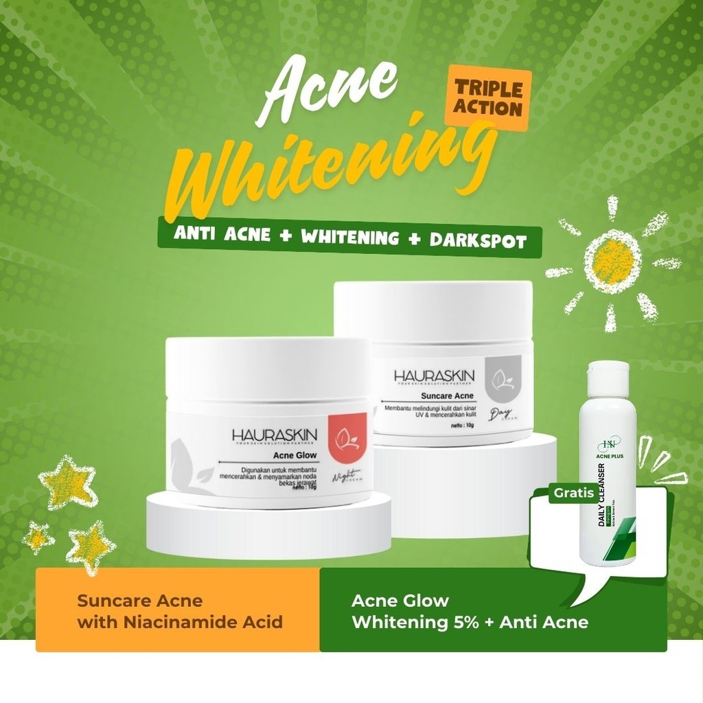 Hauraskin Acne Whitening – Triple Action Plus