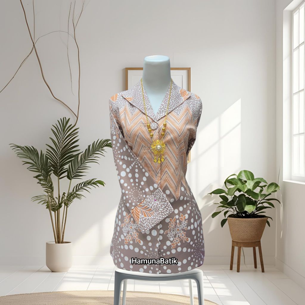 Tunik Batik Katun Solo Trikot