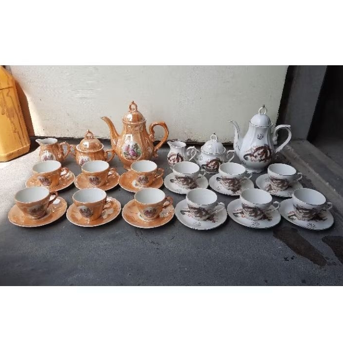 #teaset cangkir teko gelas lepek lama #lawas jadul #vintage hiasan pajangan