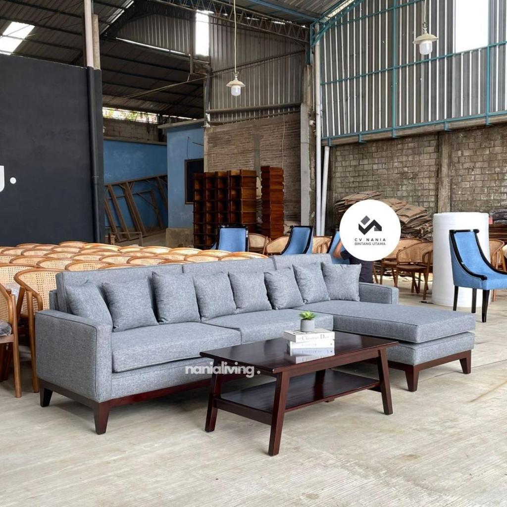 set sofa tamu sudut sofa tamu meja jati