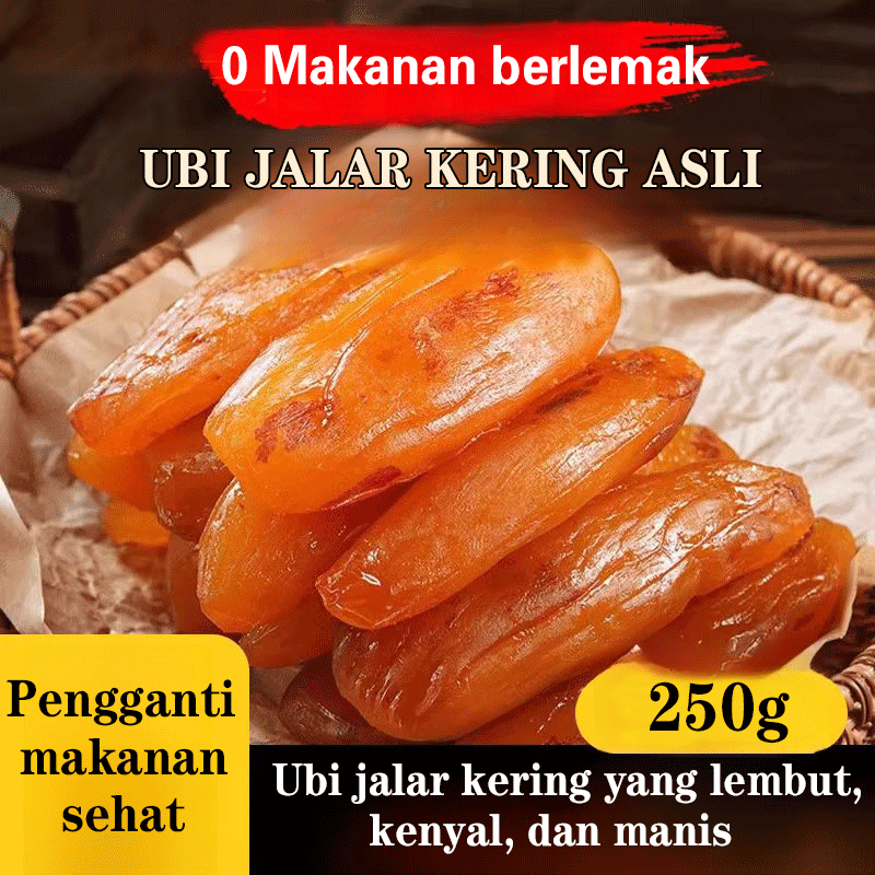 

❤️KAPAL GRATIS+COD❤️Ubi Jalar Kering Kristal 0 Gula 0 Lemak /Ubi Jalar Ungu Dan Kering Yang Manis /Mitra Diet Rendah Gula Untuk Menurunkan Berat Badan / Camilan Mengenyangkan Buah Kering/Keripik Ubi Jalar Manis Dan Lembut