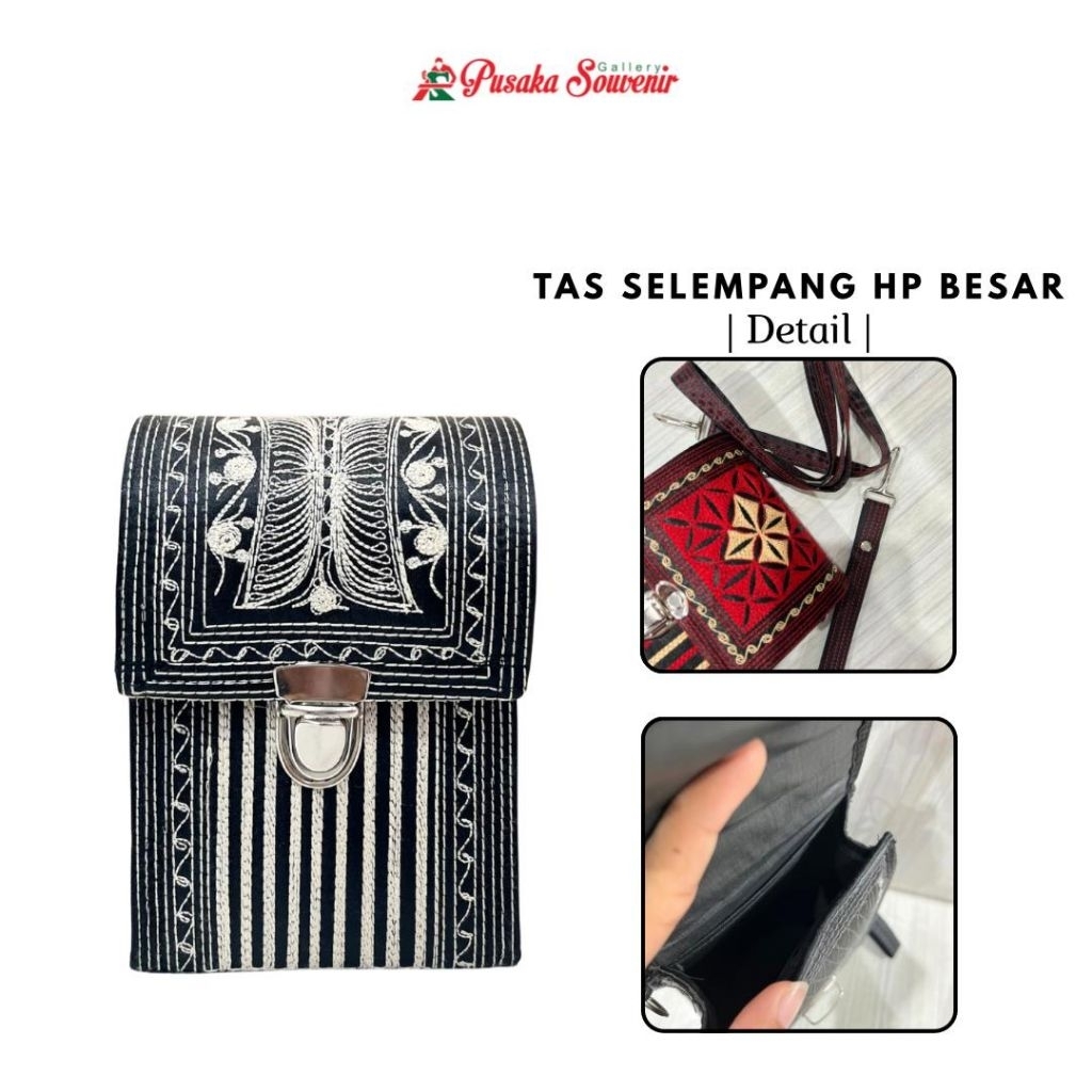 Tas Selempang hp khas Aceh | TAS WANITA MOTIF ACEH