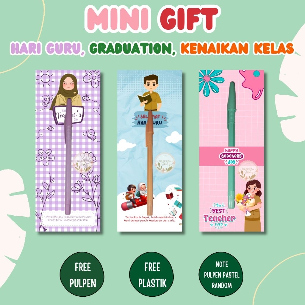 

souvenir pulpen Graduation gift souvenir hadiah kelulusan sekolah kado kelulusan kado kenaikan kelas kado hari guru teacher day gift teacher day.