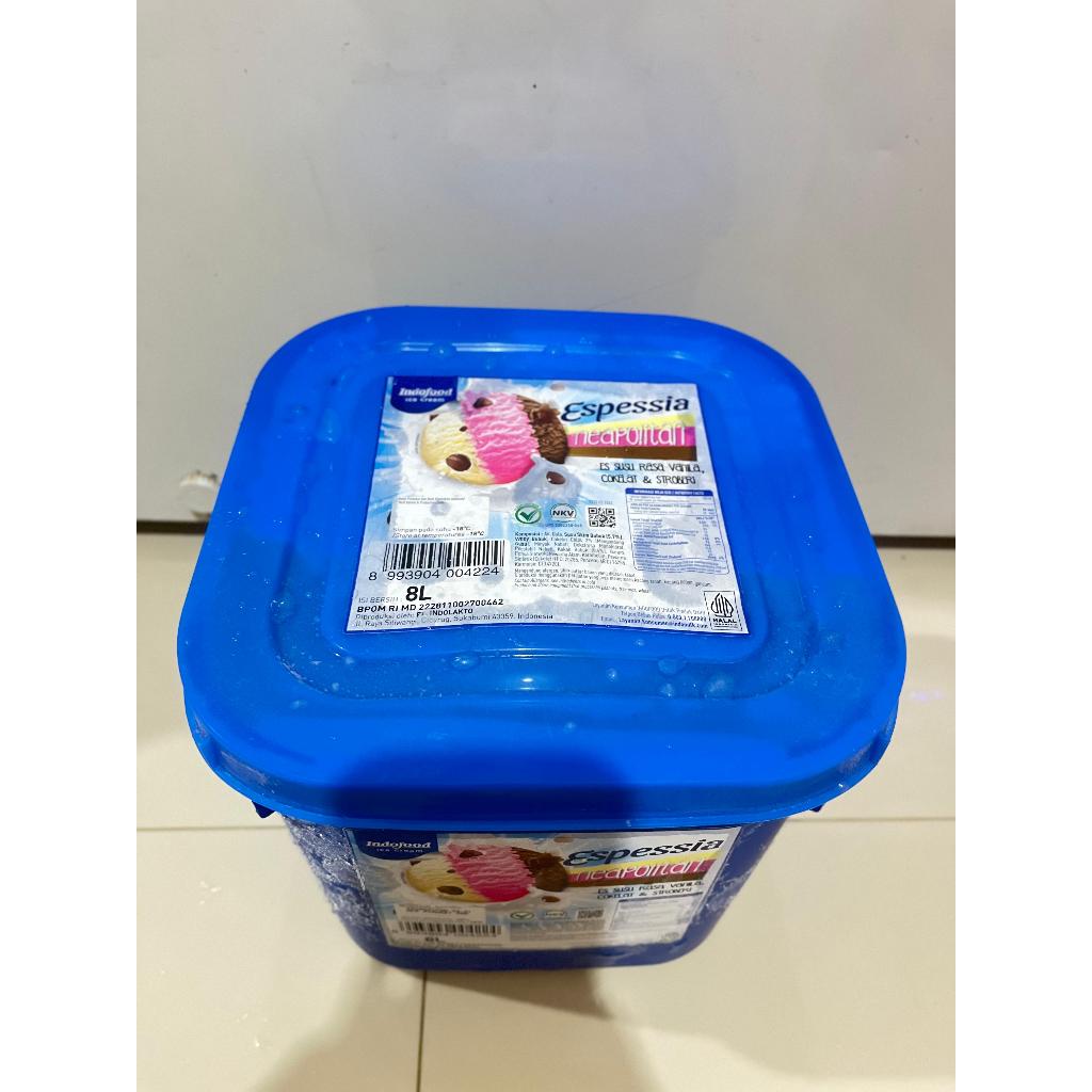 

Eskrim Espessia Indofood 8 liter mix 3in1 With Chips