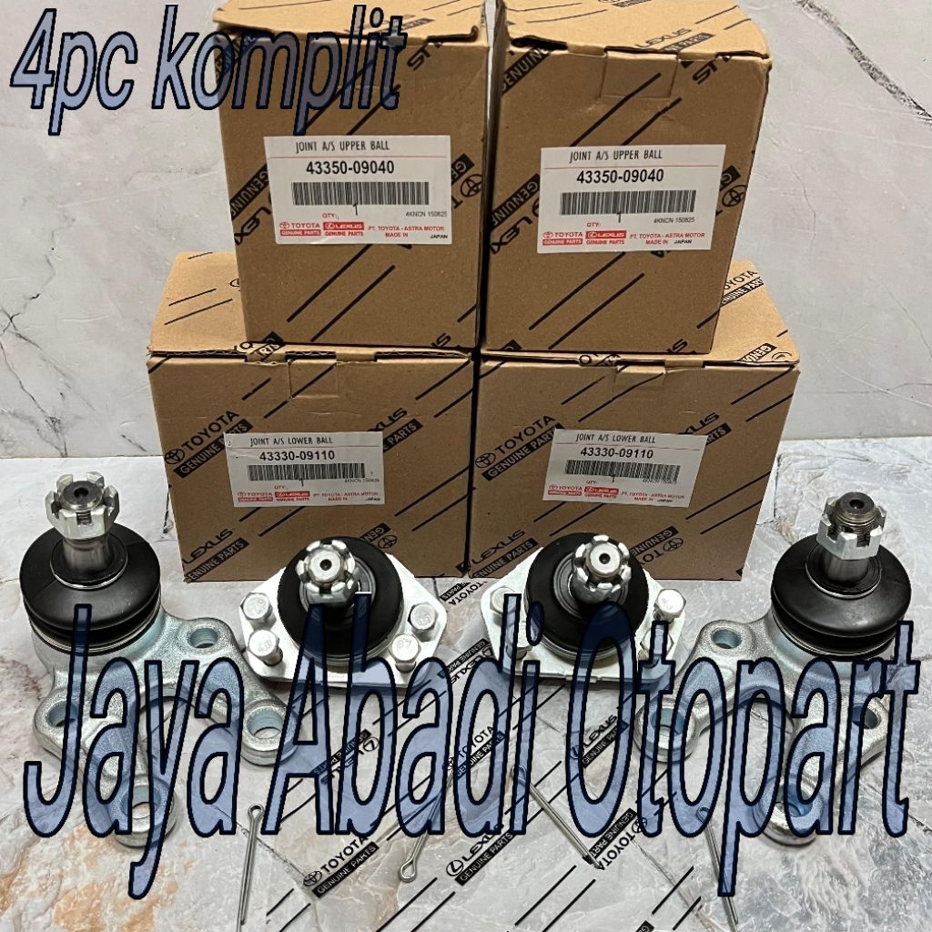 Paketan Ball Joint Lower Arm Set Atas Bawah Kijang Super 5k Kijang Grand Extra 5k 1973-1996 Kijang K