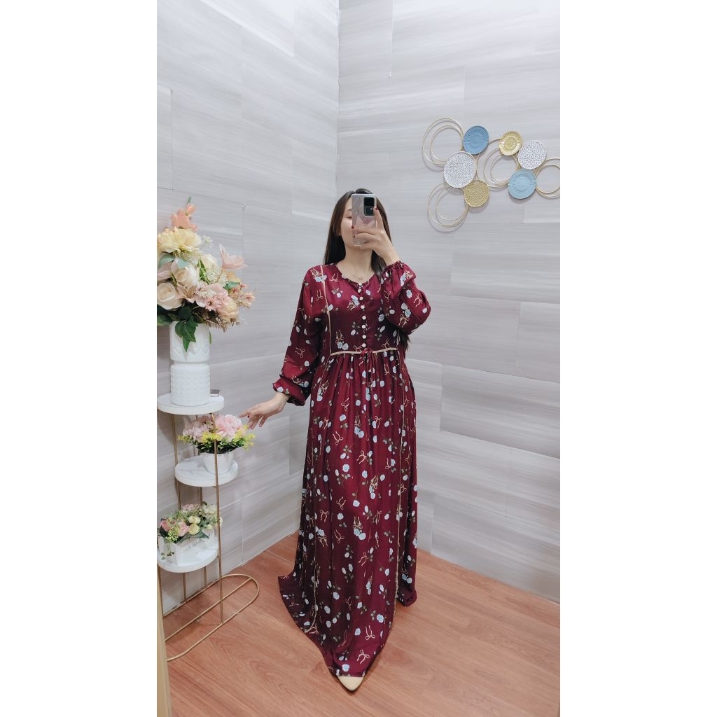 Gamis Isyana / Gamis Mewah kekinian / Gamis Elegan / Gamis Cantik / Gamis Isyana