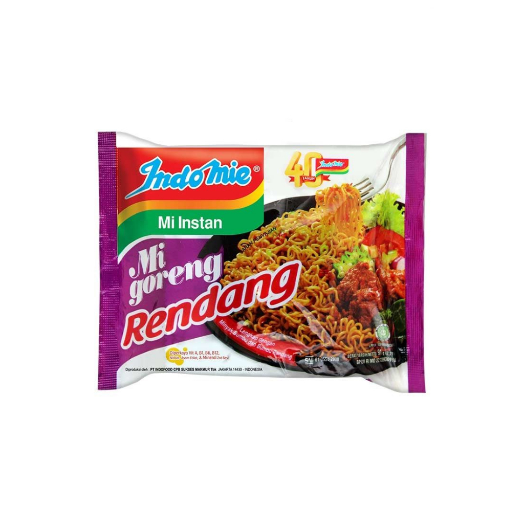 

Indomie Goreng Mie Instan Rasa Rendang 85 Gr