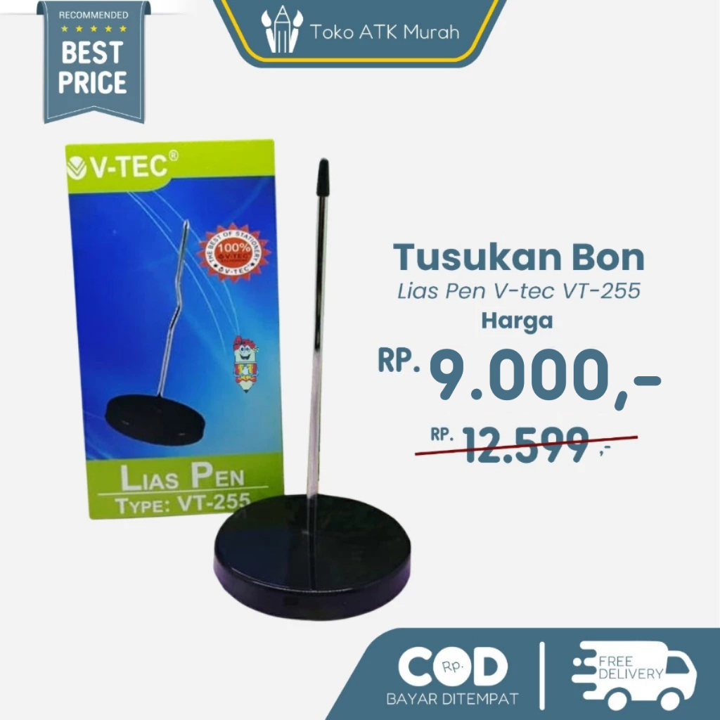 

Lias Pen V-tec VT-255 / Tusukan Bon 100 Lembar