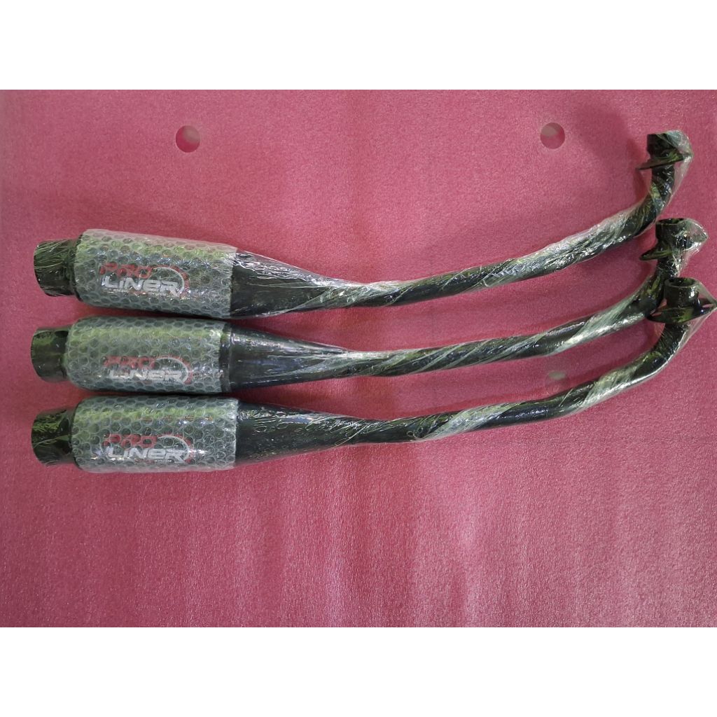 Knalpot motor PROLINER BLACK DOFF MATT Supra Vega Revo lama Jupiter dll all bebek