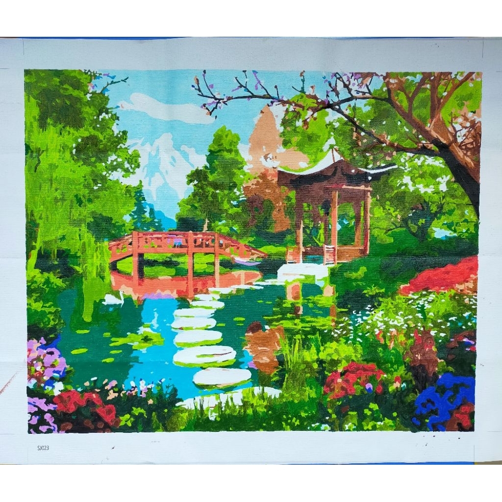 

painting by number finishing