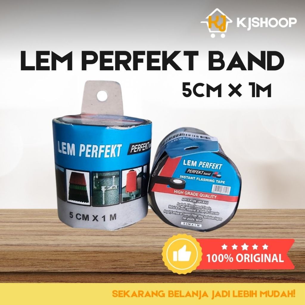 LEM PERFEKT BAND 5 CM x 1 M FLINKOT - Lakban Anti Bocor / Perekat Serba Guna / Lem Seng / Tambalan u