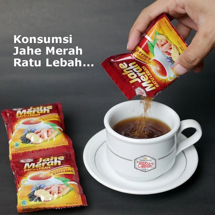 

Jahe Merah Ratu Lebah Plus Gula Aren 1 Renceng 10 sachet