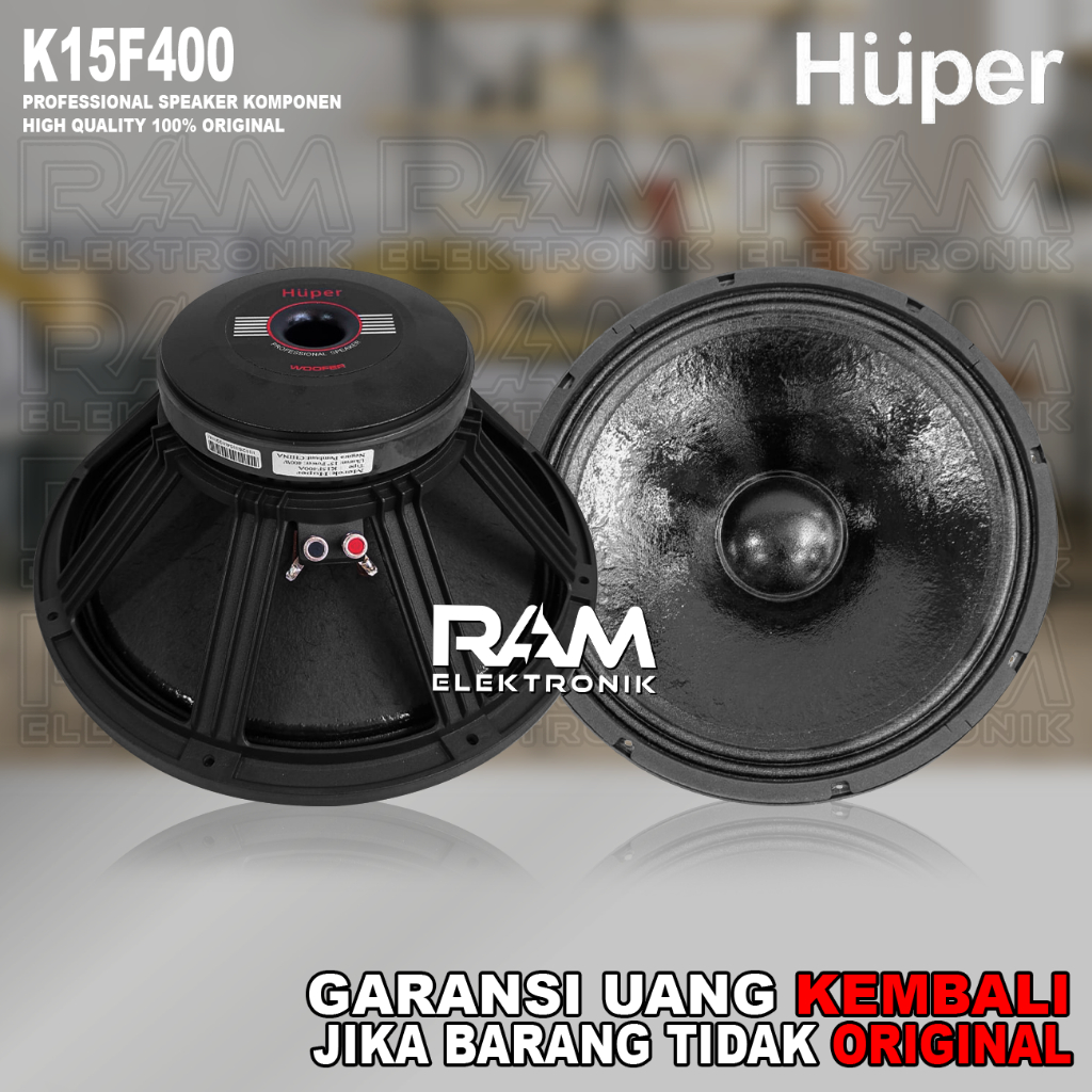 Komponen Speaker 15 Inch HUPER K15F400 | K15 F400 | K 15F400 Original