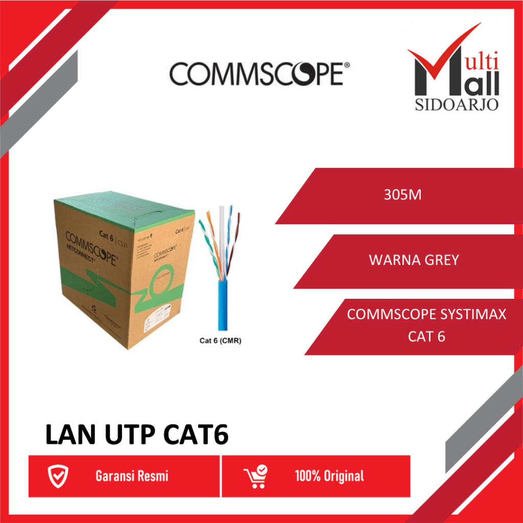 NETWORKING COMMSCOPE KABEL LAN UTP CAT 6 (24 AWG)