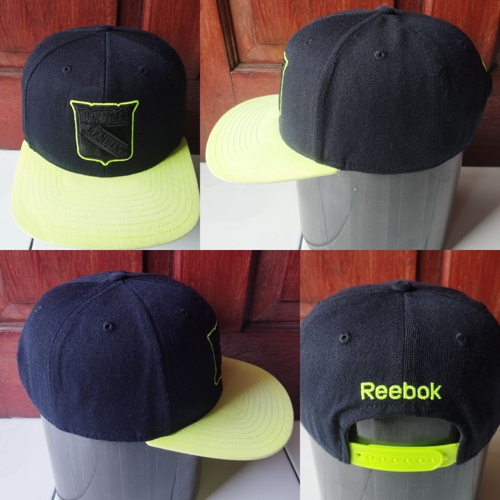 Topi snapback pria dewasa REEBOK x NHL Original NEW YORK RANGERS second preloved