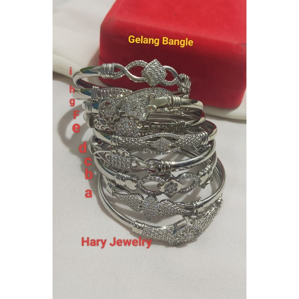 Gelang Tangan Bangle Wanita Xuping Silver