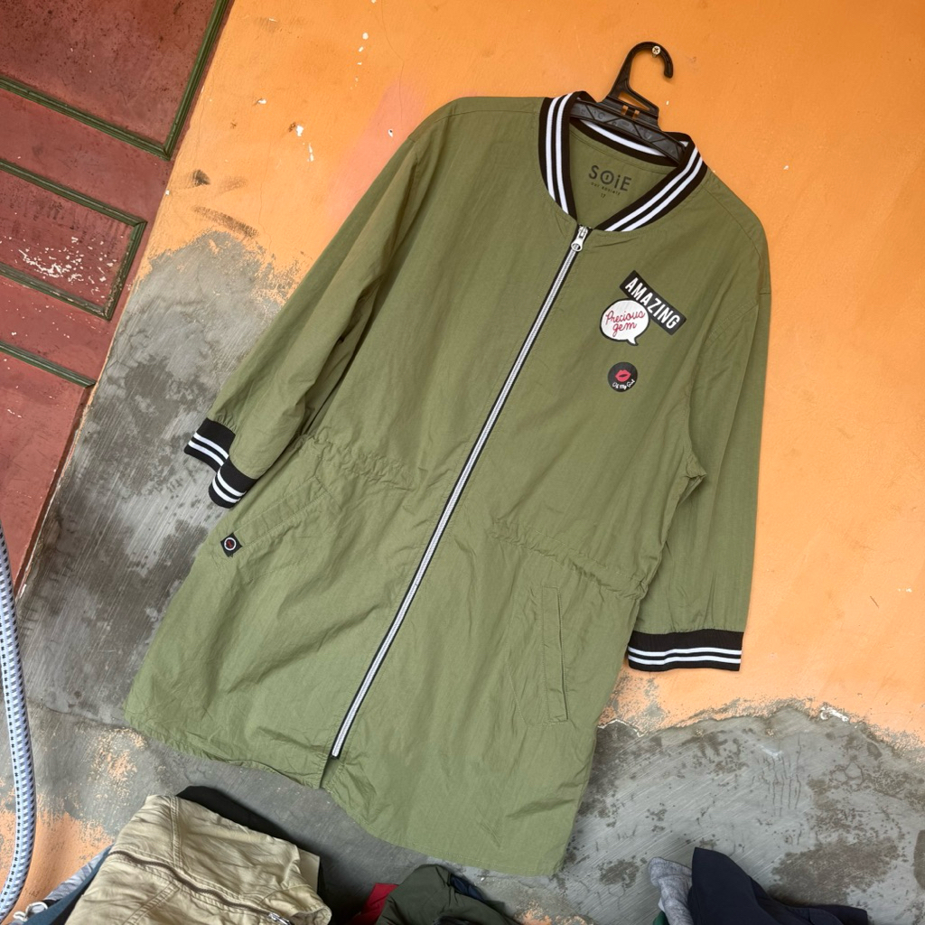 preloved jaket bomber anak remaja up 55kg army