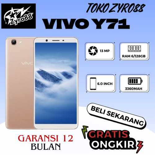 VIVO Y71 RAM 6GB ROM 128GB BERGARANSI 12 BULAN