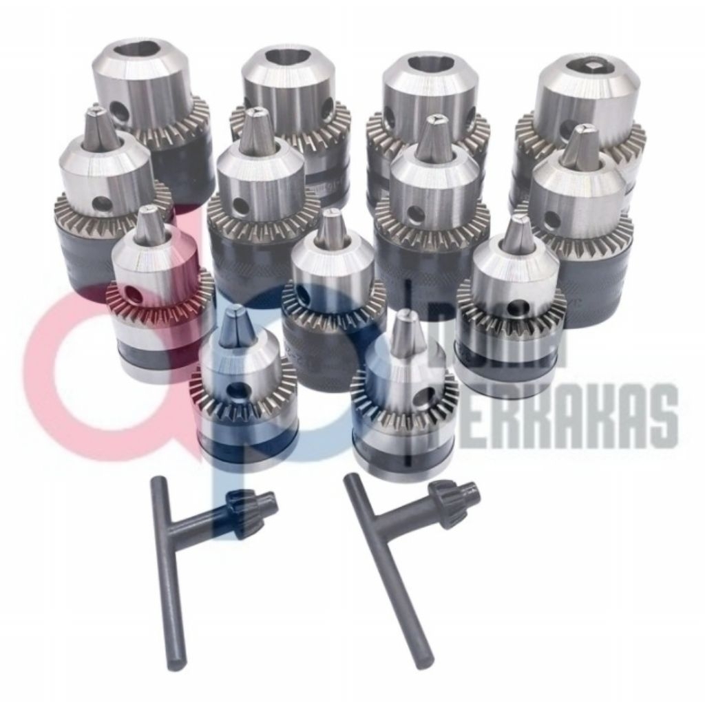 Drill Chuck (SANOU) | 10mm , 13mm , 16mm , 20mm | Kepala Bor | 1/2 - 20 5/8 B16 B18 JT3 JT6 |