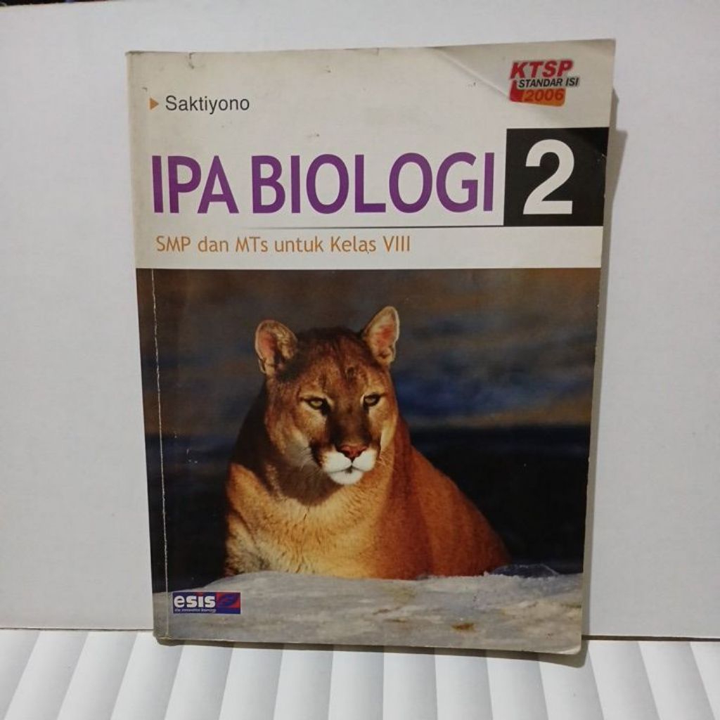 Buku IPA Biologi 2 SMP utk Kelas VIII (bekas)