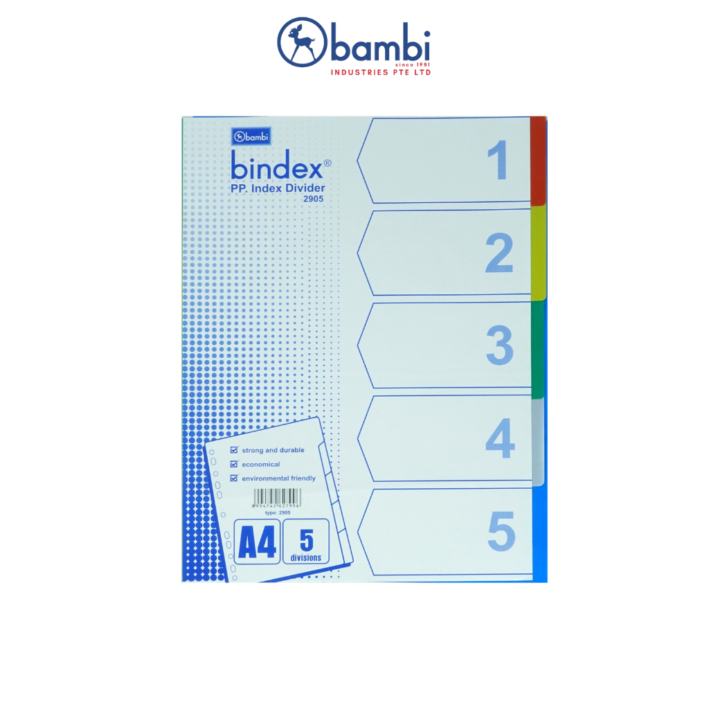 

Divider Bambi A4 # 2905 - Set ( 5 Warna )
