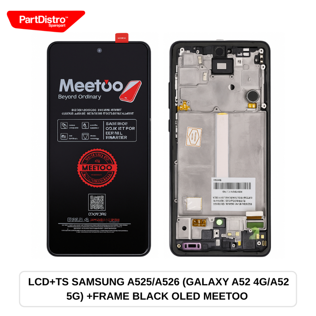 LCD+TS SAMSUNG A525/A526 (GALAXY A52 4G/A52 5G) +FRAME BLACK OLED MEETOO